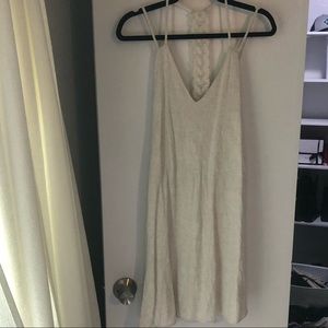 Cream dress with lace back